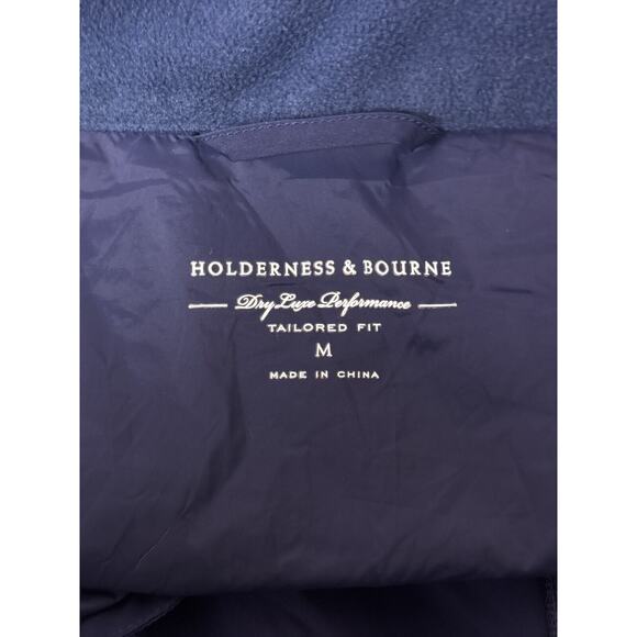 Holderness & Bourne King Vest Medium Mens Navy Blue Luxe Performance Golf - Picture 7 of 9